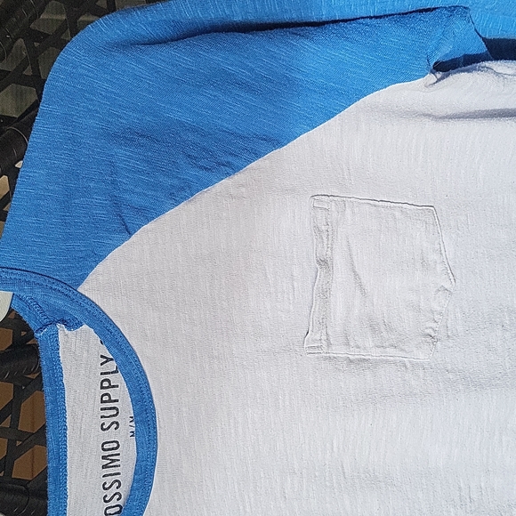 Blue and gray raglan top - Picture 2 of 8